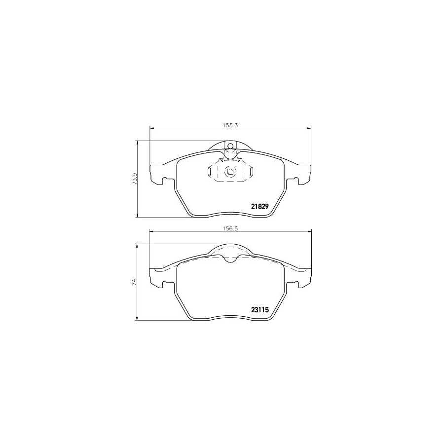 Hella 8DB 355 007 771 Brake Pad Set Prepared For Wear Indicator