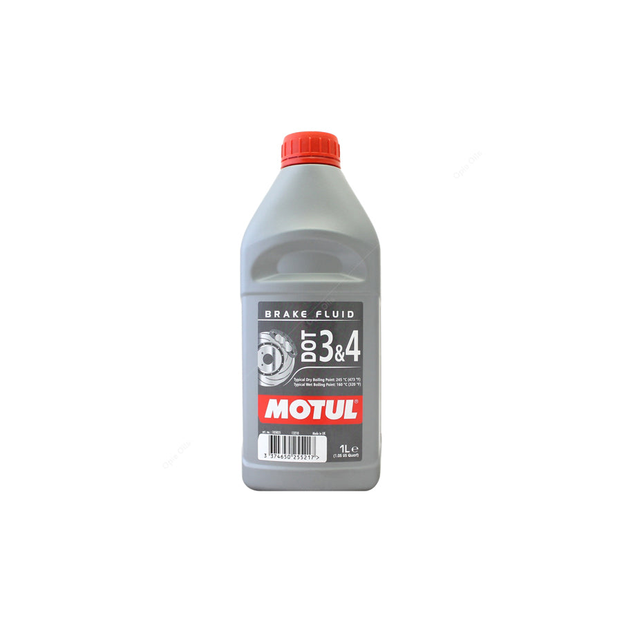 Motul DOT 3 & 4 Fully Synthetic Brake & Clutch Fluid 1l