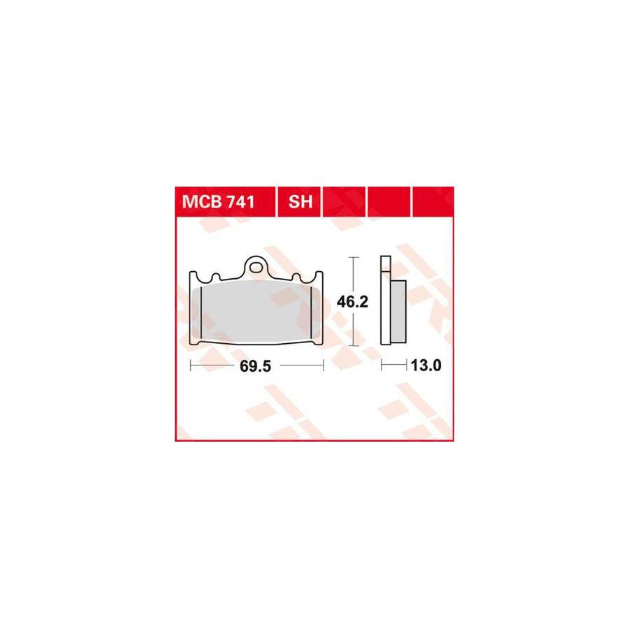 TRW Organic Allround Mcb741 Brake Pad Set