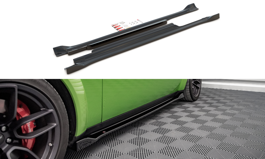 Maxton Design DO-CHL-3F-SRT-HC-SD1T Side Skirts Diffusers Dodge Challenger SRT Demon MK3 | Duco Car Parts UK Car Parts