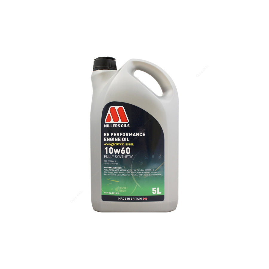 Millers Oils EE Performance 10w-60 Fully Synthetic Engine Oil 5l