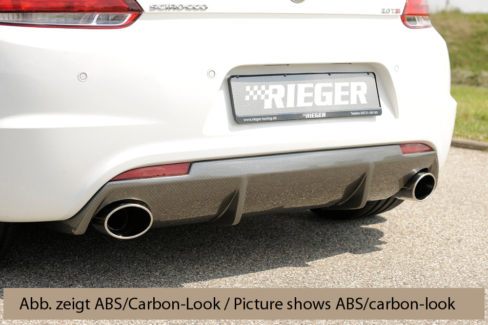 Rieger 00014112 VW 13 Mk3 Scirocco Rear Diffuser