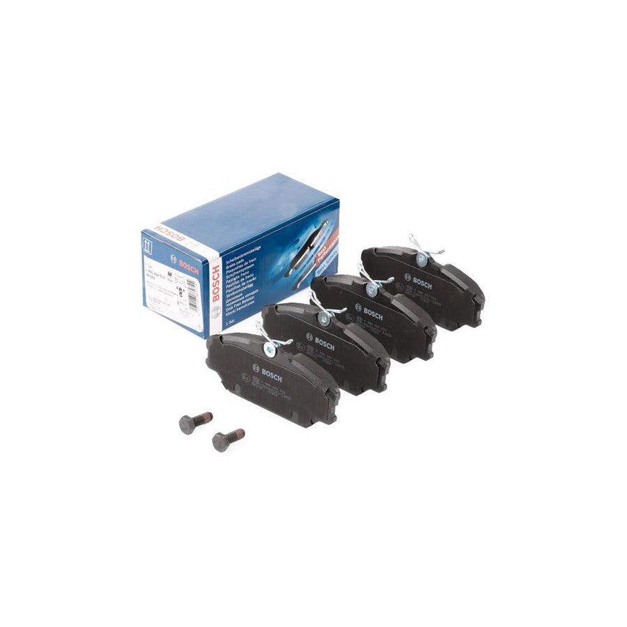 Bosch 0986424533 Brake Pad Set With Anti Squeak Plate With Bolts Screws With Mounting Manual BP2684