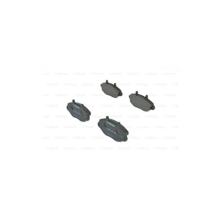 Bosch 0986494289 Brake Pad Set For Ford Transit With Anti Squeak Plate With Mounting Manual BP1201