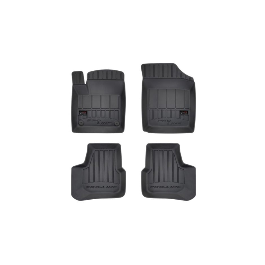 FROGUM 3D407176 Floor mat set Elastomer, Front and Rear, Quantity: 4, Black