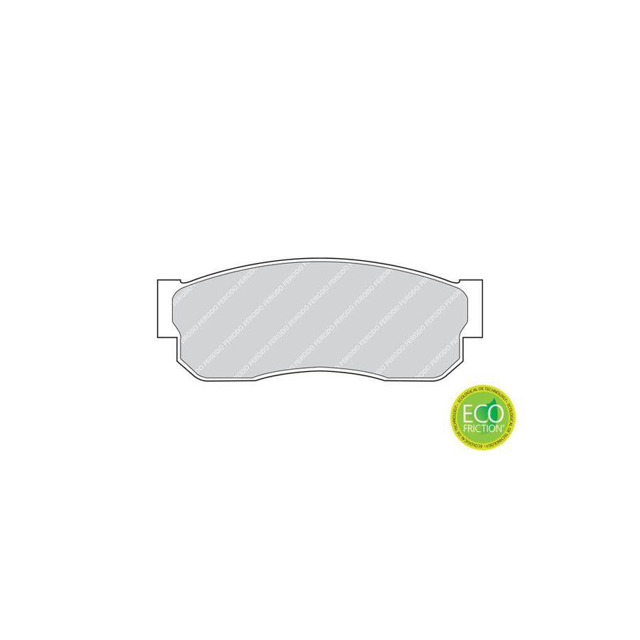 Ferodo Premier Eco Friction Fdb293 Brake Pad Set Not Prepared For Wear Indicator Without Accessories