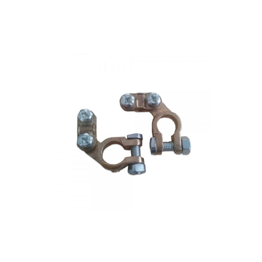 Q-Batteries Battery terminals / pole terminals angled for Automotive posts (pair)