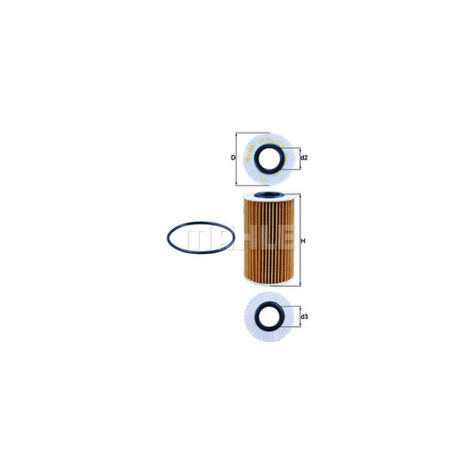 MAHLE ORIGINAL OX 554D1 Oil Filter Filter Insert