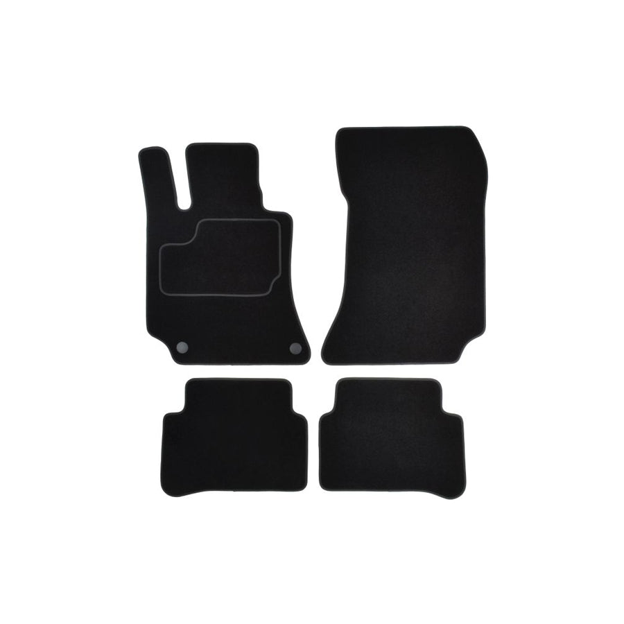 MAMMOOTH A041 MER95 PRM 01 Floor mat set suitable for MERCEDES-BENZ CLS Coupe (C219) Textile, Front and Rear, Quantity: 4, Black