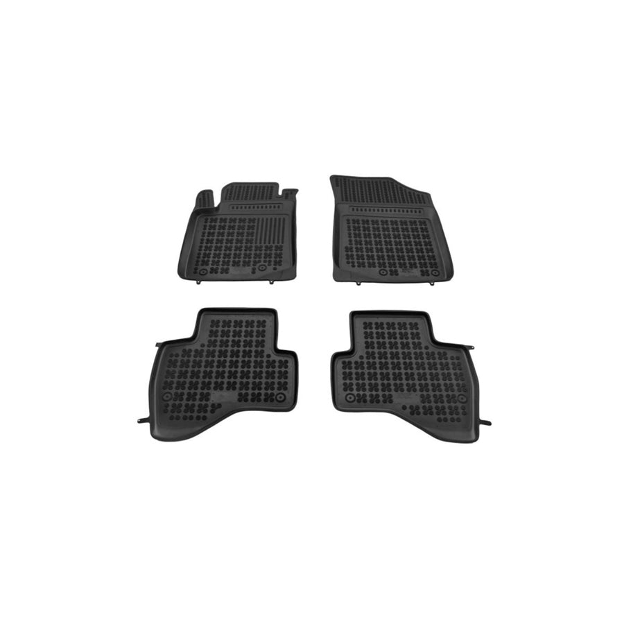 REZAW PLAST 201429 Floor mat set for TOYOTA AYGO Elastomer, Front and Rear, Black