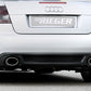 Rieger 00088076 Audi 8H A4 Rear Diffuser for Sport Tailpipe Left & Right - Glossy Black
