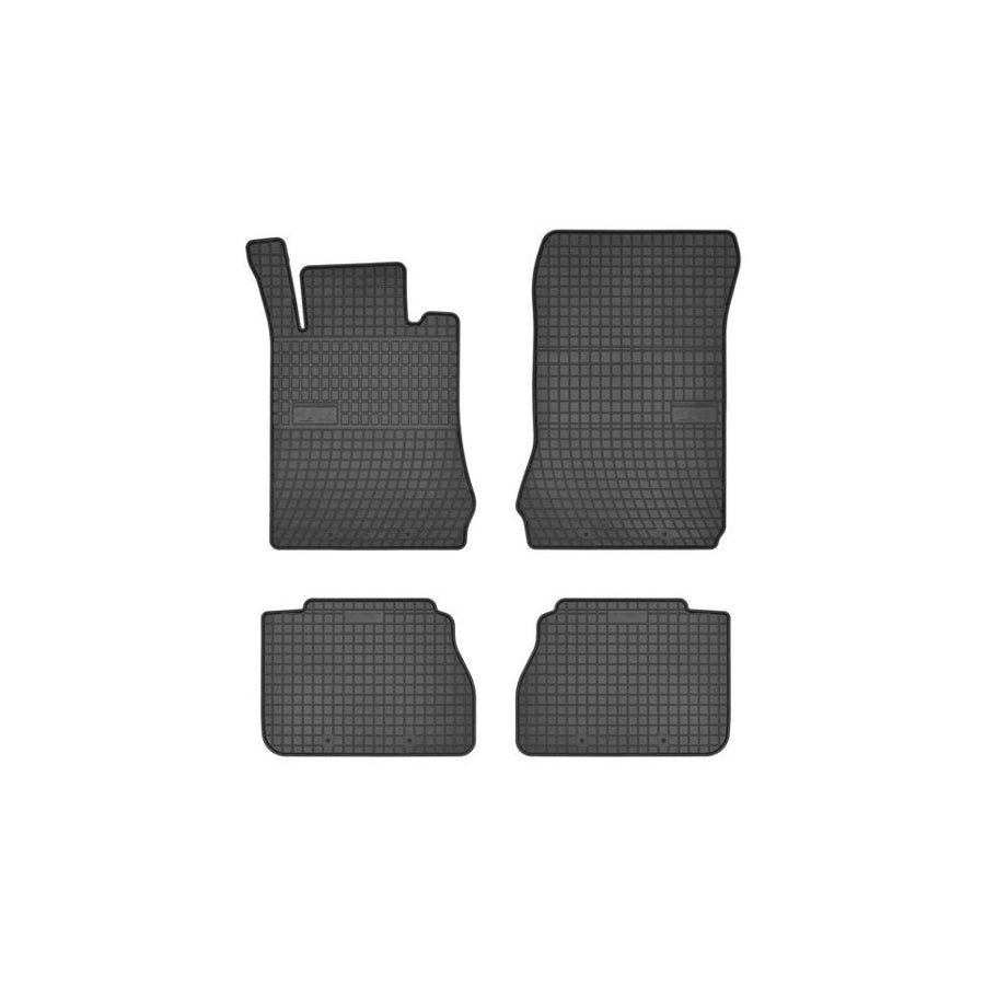 FROGUM Tailored 0786 Floor mat set suitable for MERCEDES-BENZ E-Class Elastomer, Front and Rear, Quantity: 4, Black, (LHD)