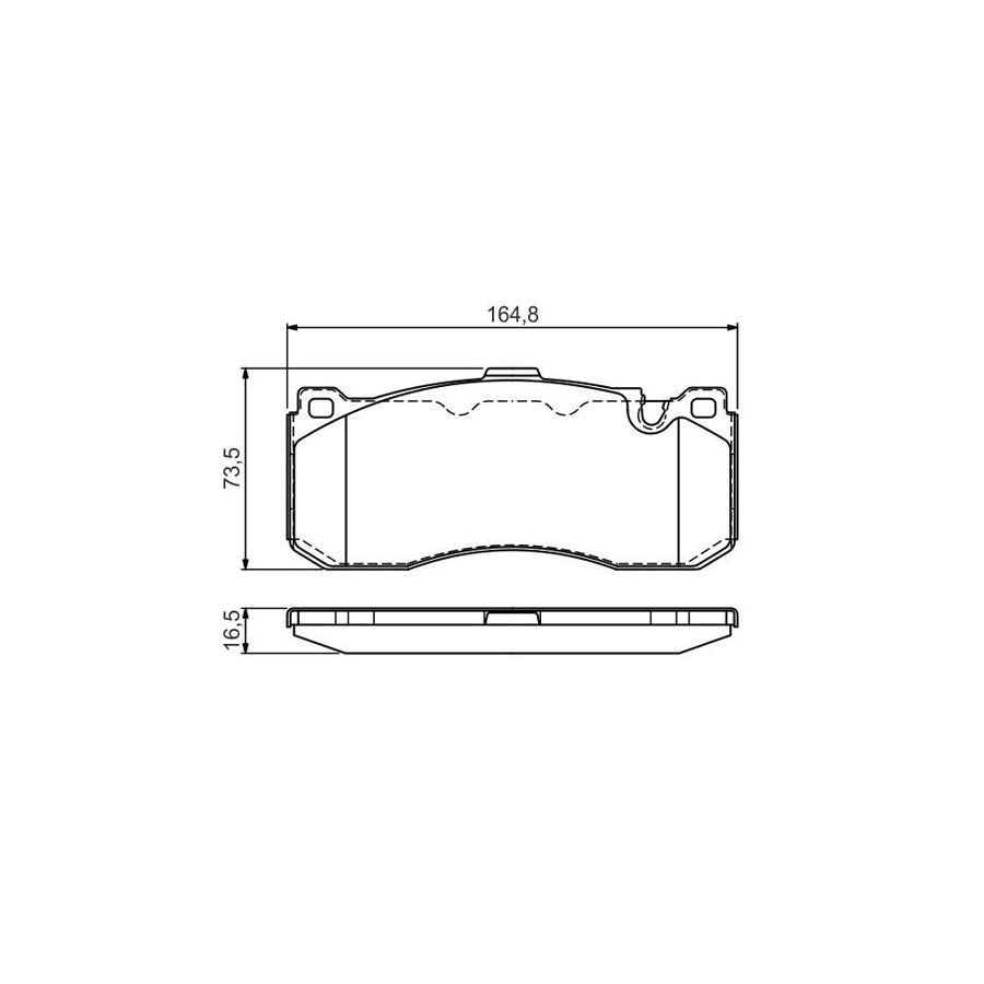 Bosch 0986Tb3181 Brake Pad Set 