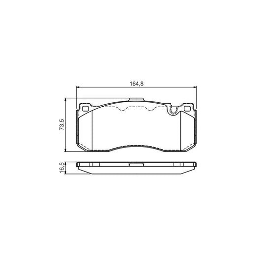 Bosch 0986Tb3181 Brake Pad Set 