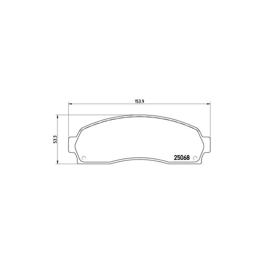 Brembo P 24 081 Brake Pad Set For Ford Usa Explorer Excl Wear Warning Contact
