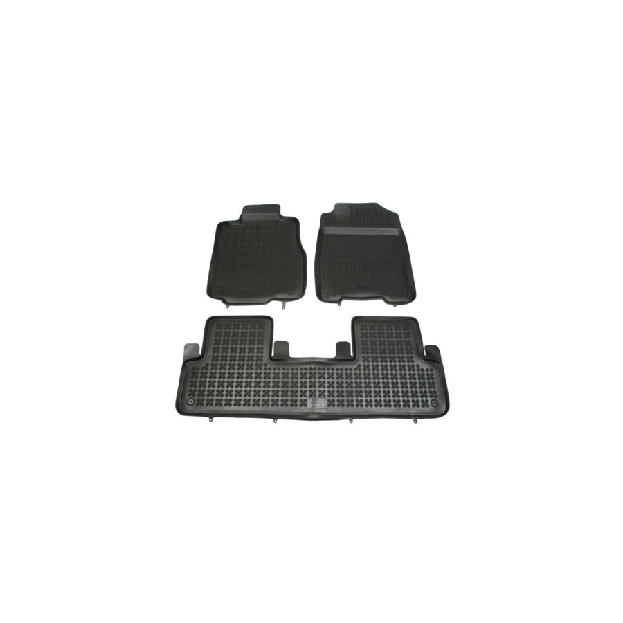 REZAW PLAST Tailored 200916 Floor mat set for HONDA CR-V IV (RM) Elastomer, Front and Rear, Quantity: 3, Black