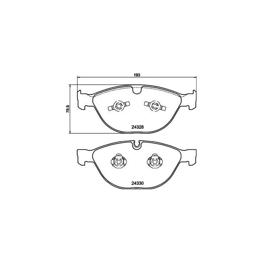 Hella 8DB 355 012 521 Brake Pad Set Prepared For Wear Indicator