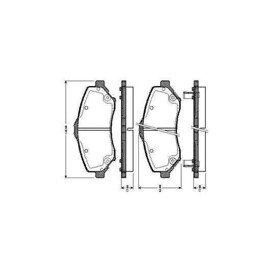 Bosch 0986Tb3007 Brake Pad Set Excl Wear Warning Contact With Accessories
