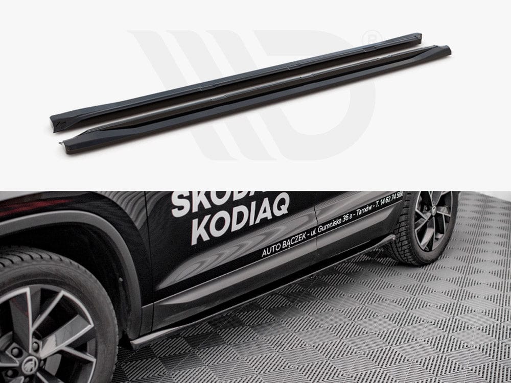 Maxton Design SK-KO-1F-SD1T Side Skirts Diffusers Skoda Kodiaq MK1 Facelift (2021-) | Duco Car Parts UK Car Parts