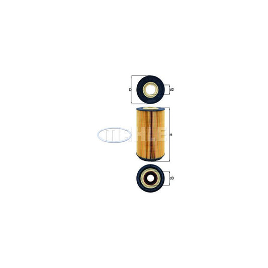 MAHLE ORIGINAL OX 557D Oil Filter Filter Insert