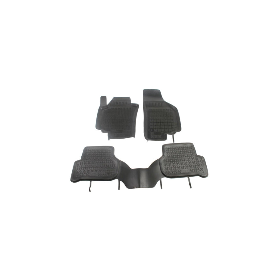 REZAW PLAST Tailored 202005 Floor mat set for SEAT Altea XL (5P5, 5P8) Elastomer, Front and Rear, Quantity: 3, Black