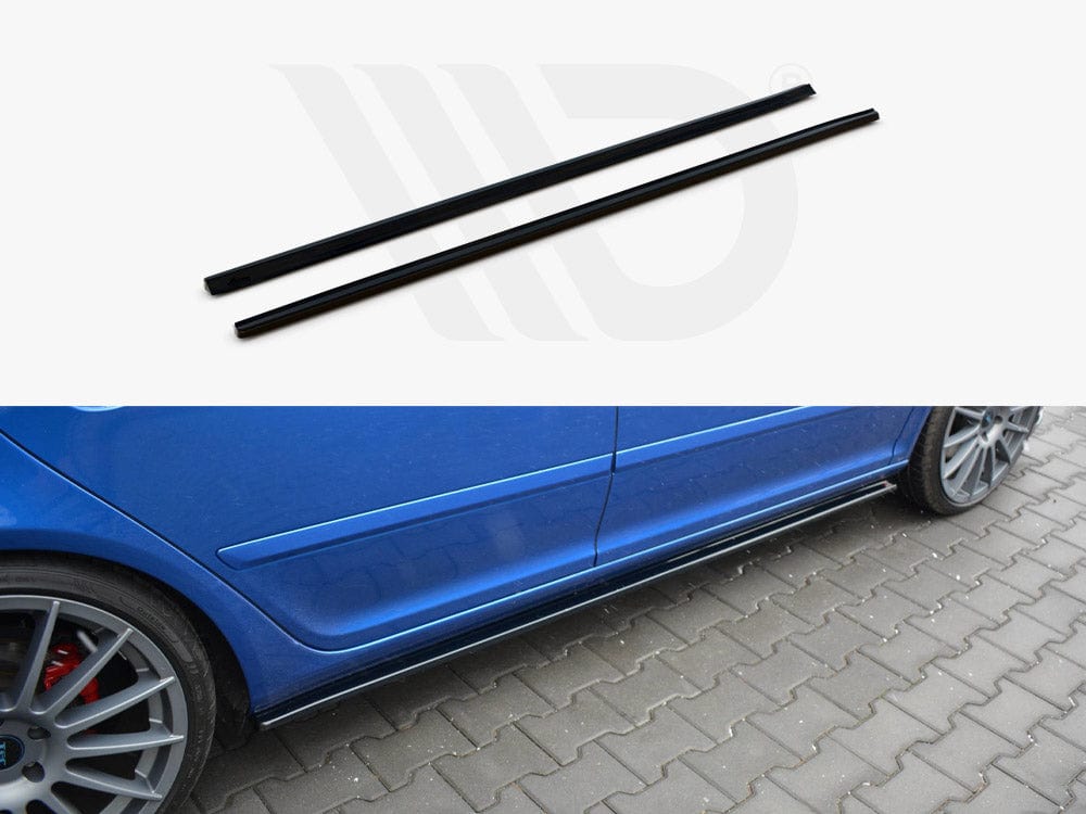 Maxton Design SK-OC-2F-RS-SD1T Side Skirts Splitters Skoda Octavia MK2 Vrs Facelift (2008-2013) | Duco Car Parts UK Car Parts
