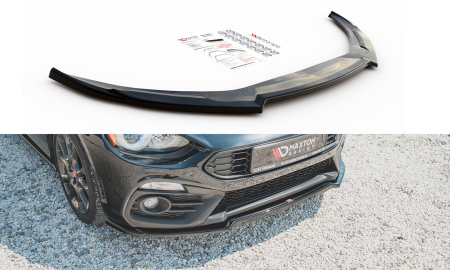 Maxton Design FI-124-1-AB-FD2T Front Splitter Fiat 124 Spider Abarth | Duco Car Parts UK Car Parts