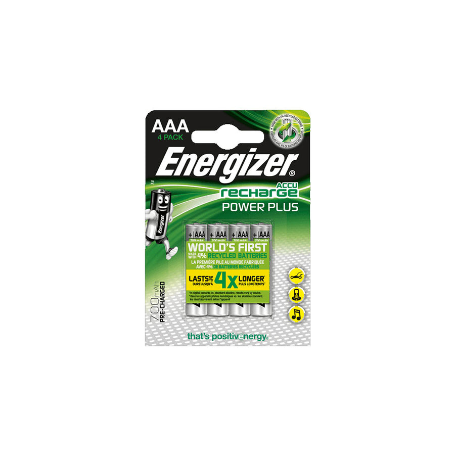 ENERGIZER AAA (HR03), Power Plus E300626600 Battery 1.2V, 700mAh, standard, 4