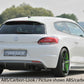 Rieger 00014119 VW 13 Mk3 Scirocco Rear Diffuser for Twin Tailpipe Left & Right -  Matte Black