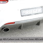 Rieger 00088083 VW 13 Mk3 Scirocco Rear Diffuser for Sport Tailpipe Left & Right - Glossy Black