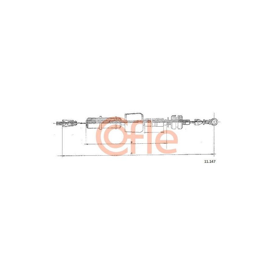 COFLE 11.147 Throttle Cable | Duco Car Parts UK Car Parts