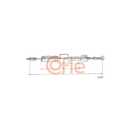 COFLE 11.147 Throttle Cable | Duco Car Parts UK Car Parts