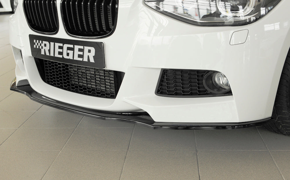 Rieger 00088081 BMW 1 Series F20 F21 Front Splitter - Glossy Black