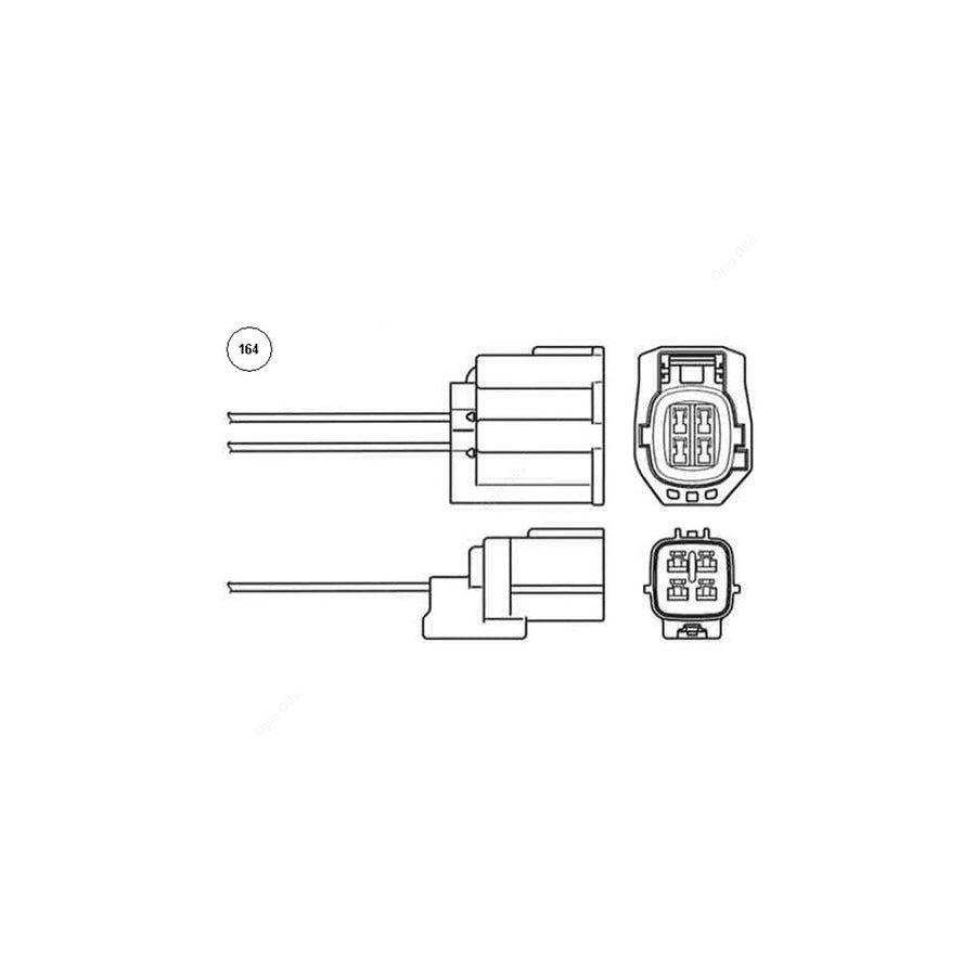 NTK Lambda Sensor - Oxygen / O2 Sensor UAA0001-MD005 (NGK 95845)