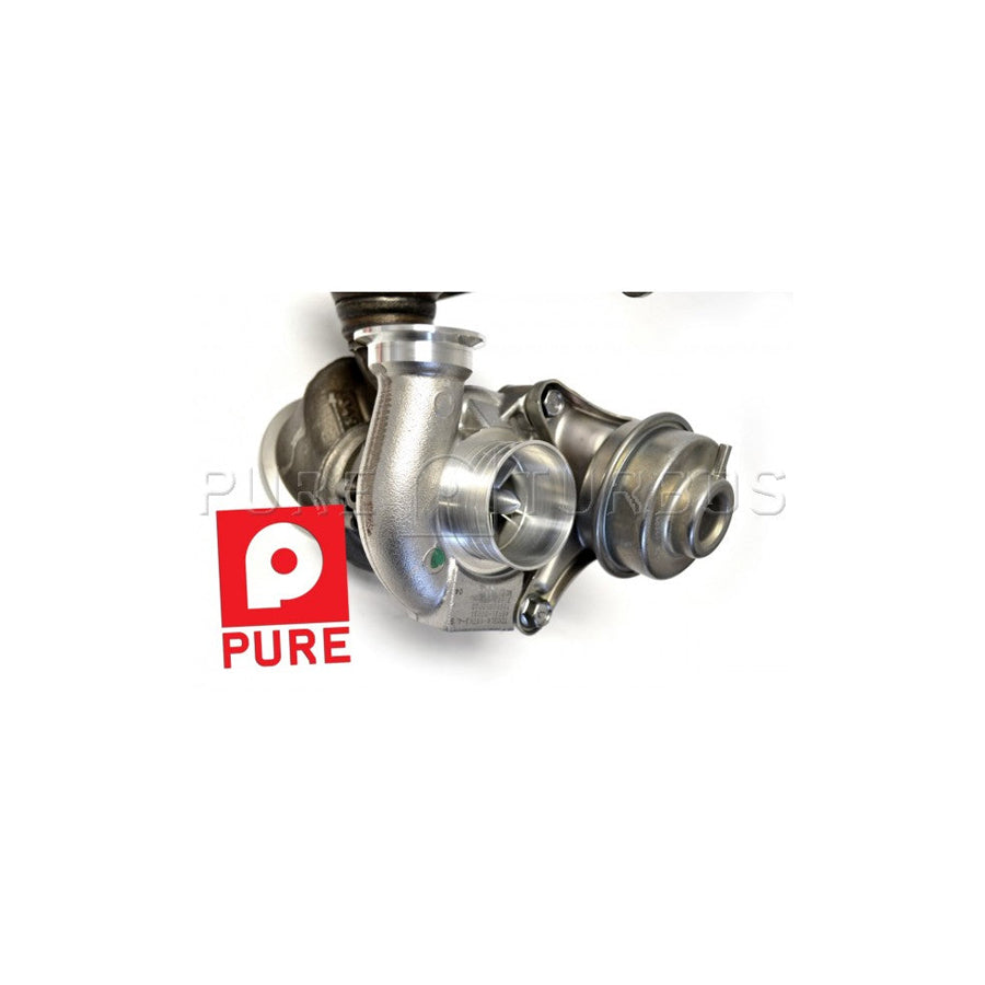 Pure Turbos BMW N54 Stage 2 Upgraded Hybrid Turbos (V1: 450-600whp) 135i & 335i