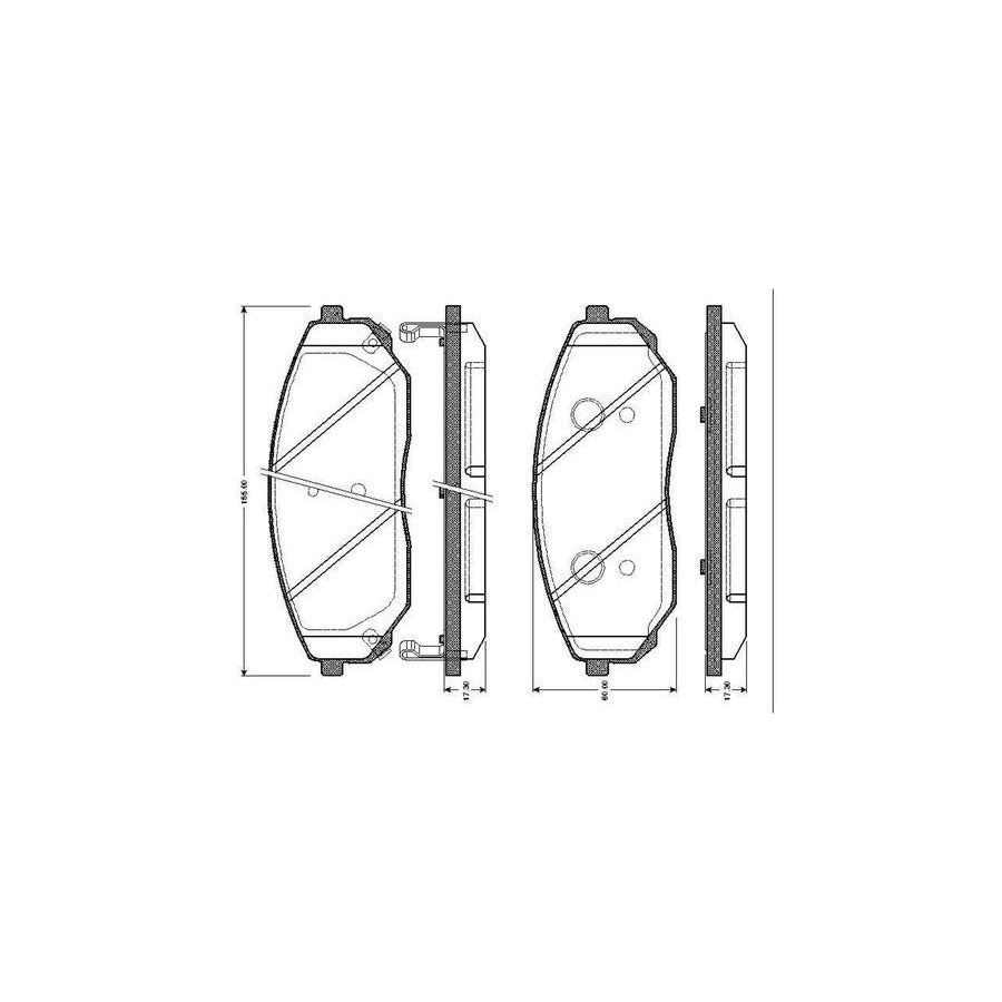Bosch 0986Tb2461 Brake Pad Set For Kia Sorento I Jc Excl Wear Warning Contact With Accessories