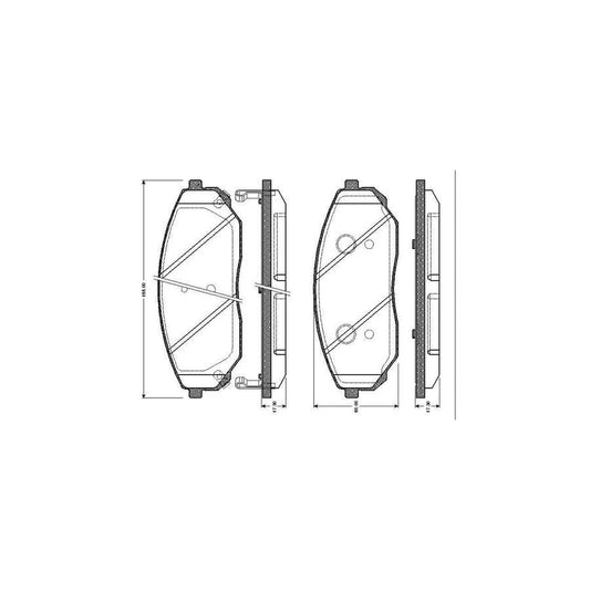 Bosch 0986Tb2461 Brake Pad Set For Kia Sorento I Jc Excl Wear Warning Contact With Accessories
