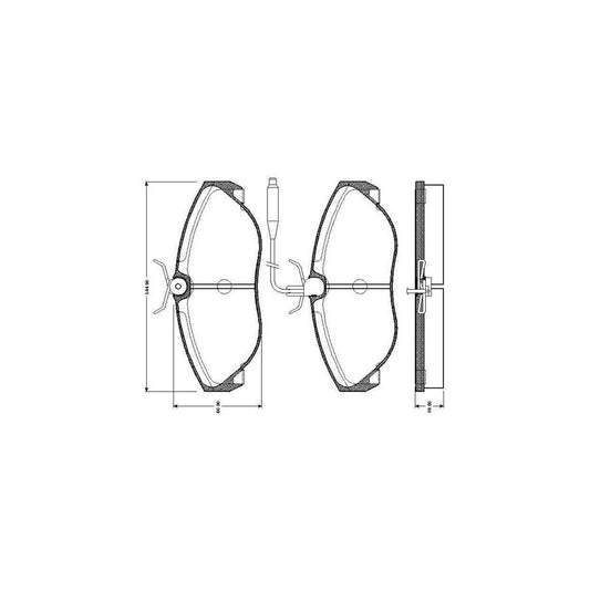 Bosch 0986Tb2261 Brake Pad Set Incl Wear Warning Contact With Bolts With Accessories