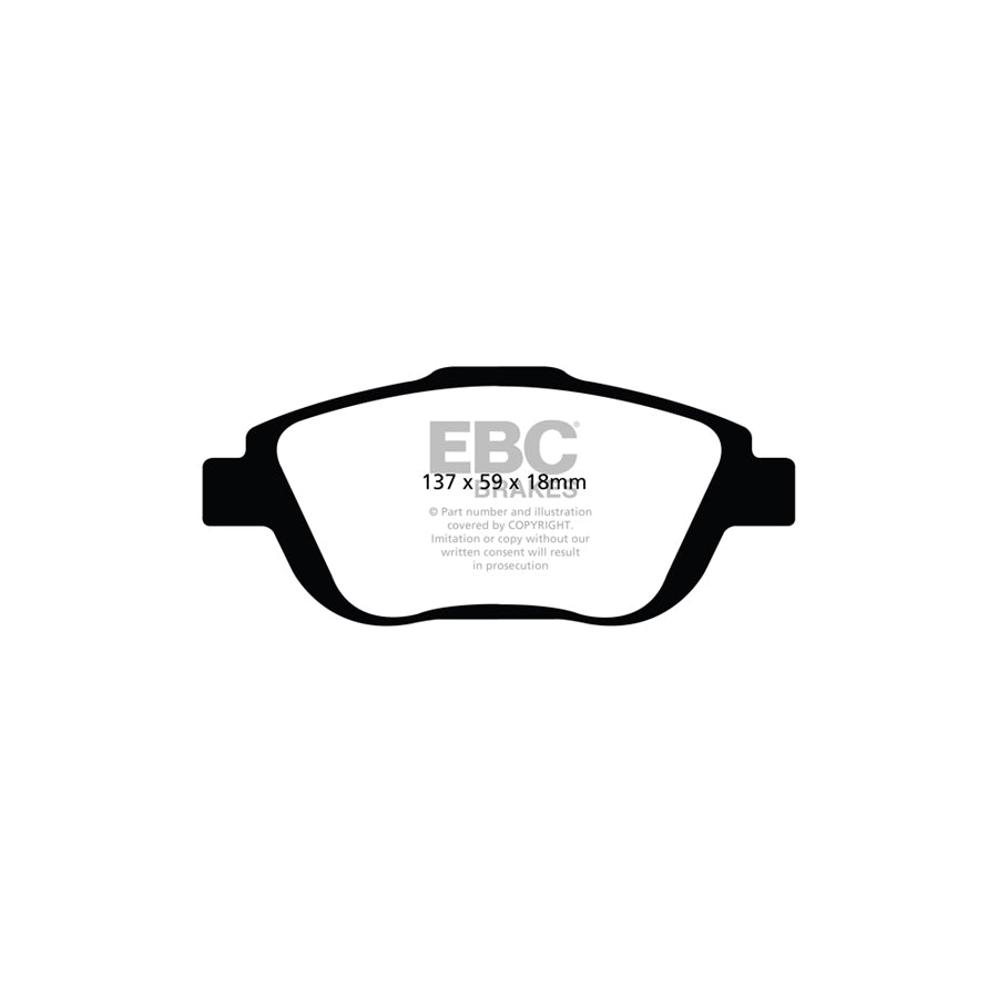 EBC PLK1436 Citroen DS3 Yellowstuff Pads and Brake Line Performance Pack - Girling/TRW Caliper 2 | Duco Car Parts UK Car Parts