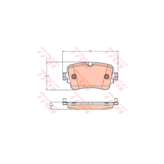 TRW Gdb2131 Brake Pad Set Prepared For Wear Indicator