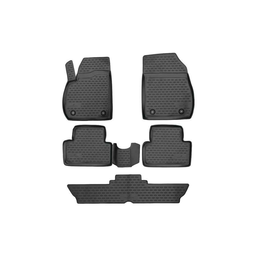 WALSER XTR 75043 Floor mat set Centre, Front and Rear