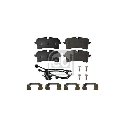 Febi Bilstein 172183 Brake Pad Set Rear Axle Incl Wear Warning Contact With Bolts Screws
