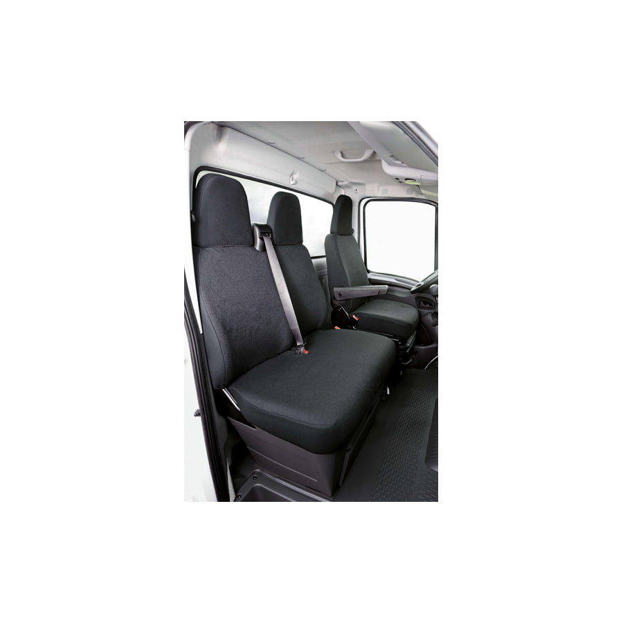 WALSER 10499 Car seat cover for IVECO Daily IV Minibus Grey, Polyester, Front