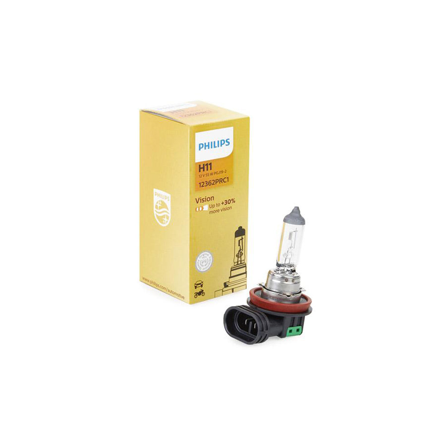 PHILIPS 12362PRC1 Bulb, spotlight H11 12V 55W PGJ19-2 3200K Halogen Vision