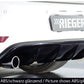 Rieger 00059524 VW Mk6 Golf GTI Rear Diffuser for Original Tailpipe Left & RIght -  Matte Black