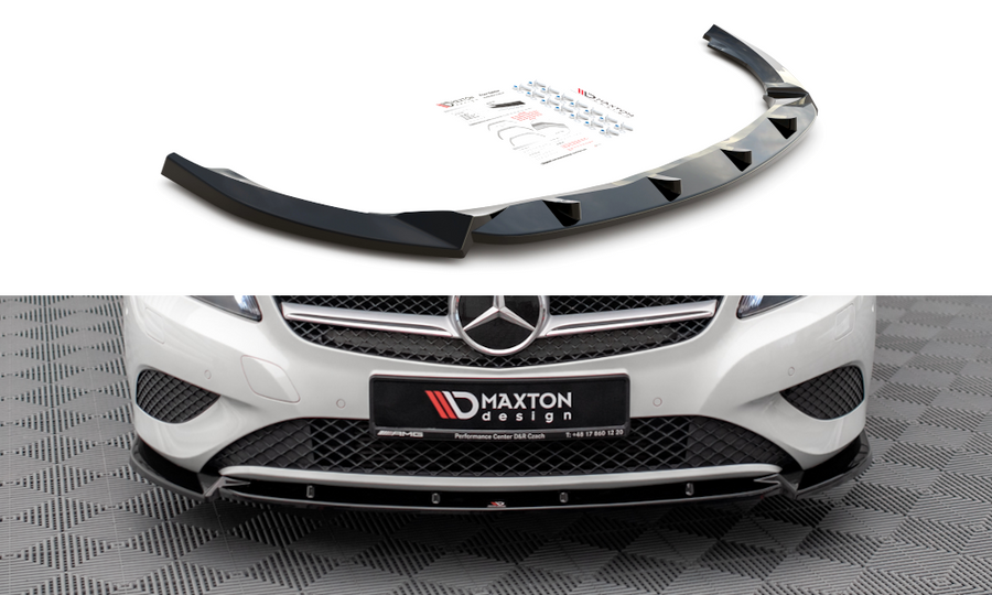 Maxton Design ME-A-176-FD1T Front Splitter V.1 Mercedes Benz A-Class W176 | Duco Car Parts UK Car Parts