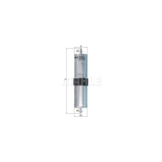 MAHLE ORIGINAL KL 477 Fuel filter for MINI Hatchback (R50, R53) In-Line Filter