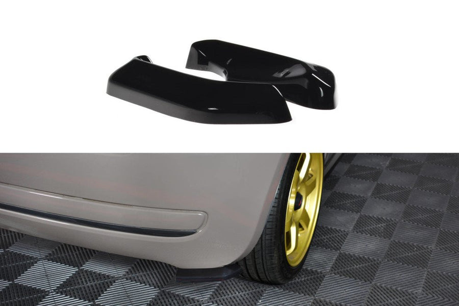 Maxton Design FI-500-RSD1T Rear Side Splitters Fiat 500 Hatchback (Pre-Facelift) | Duco Car Parts UK Car Parts