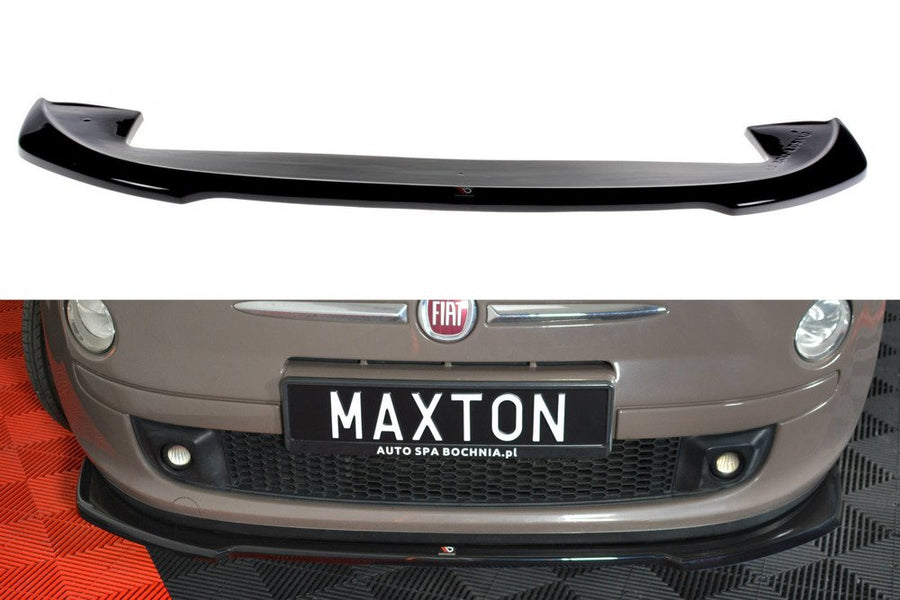 Maxton Design FI-500-FD2T Front Splitter V.2 Fiat 500 Hatchback (Pre-Facelift) | Duco Car Parts UK Car Parts
