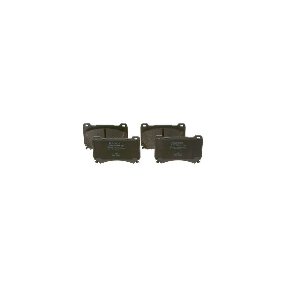 Bosch 0986494781 Brake Pad Set With Acoustic Wear Warning With Anti Squeak Plate BP1955
